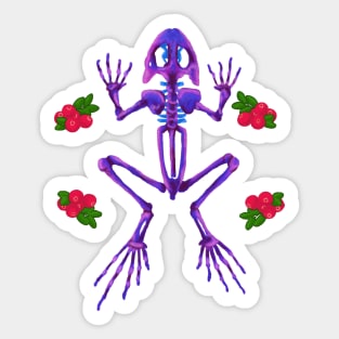 Diaphonized Frog and Cranberries Sticker